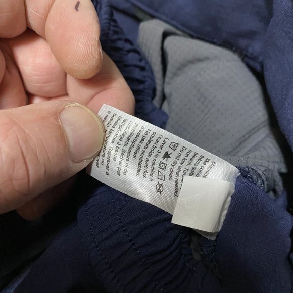 MEC Pants Men's 34 X 32 Navy Nylon Stretch Hiking Drawstring Waist Pockets - Picture 9 of 15